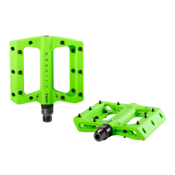Pedal gravity TRIP Nylon Neon pedales de bicicleta Trip Green